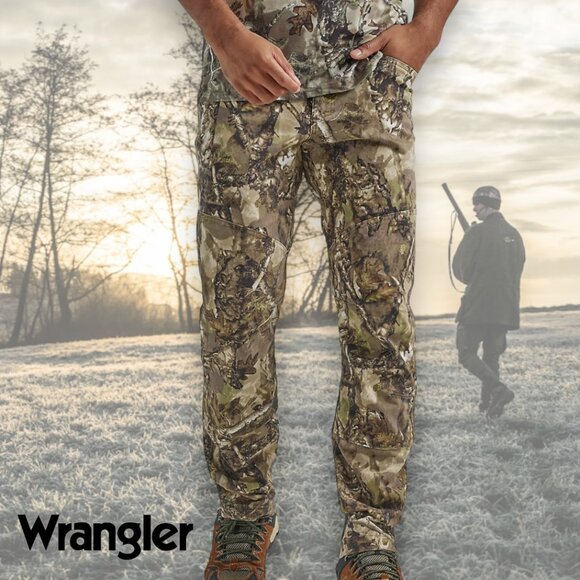 Wrangler ATG Reinforced Heavy Duty Men Hunting Outdoor Camo Cotton Jean Sz 36/30 - Picture 1 of 9